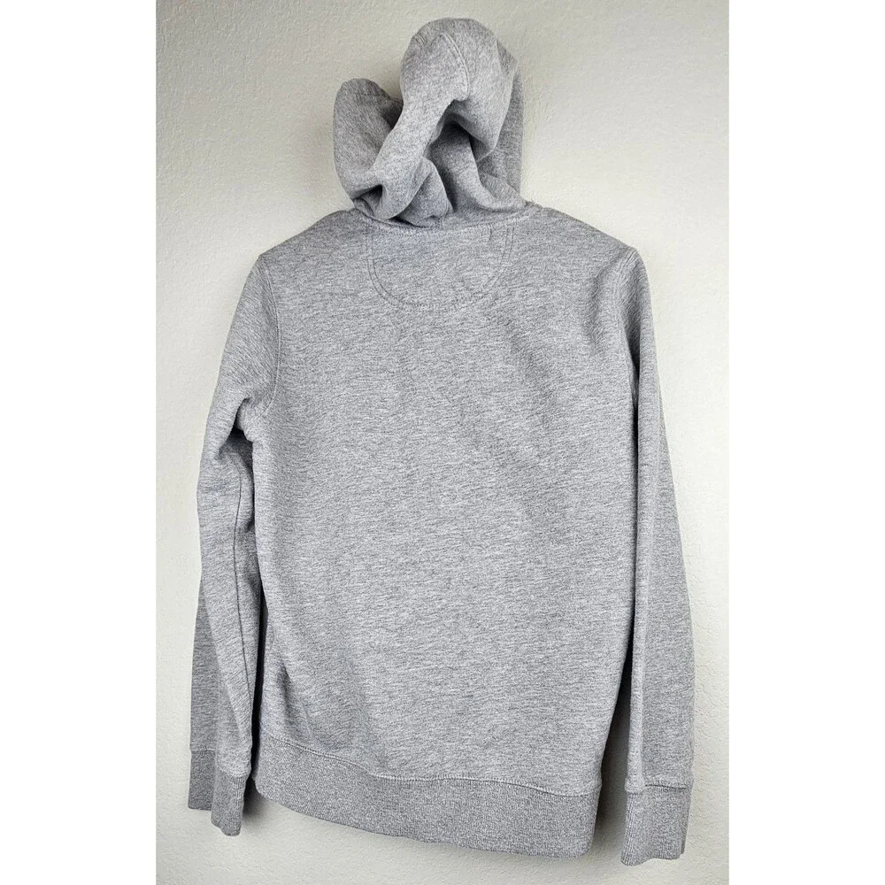 US Polo Assn Men's Small Heather Gray Hooded Jacket Zip Up Hoodie
